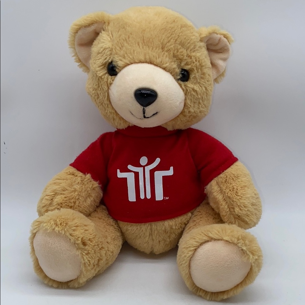 Tim Hortons Camp Day Plush Teddy Bear Stuffed Animal with Red Shirt 2019